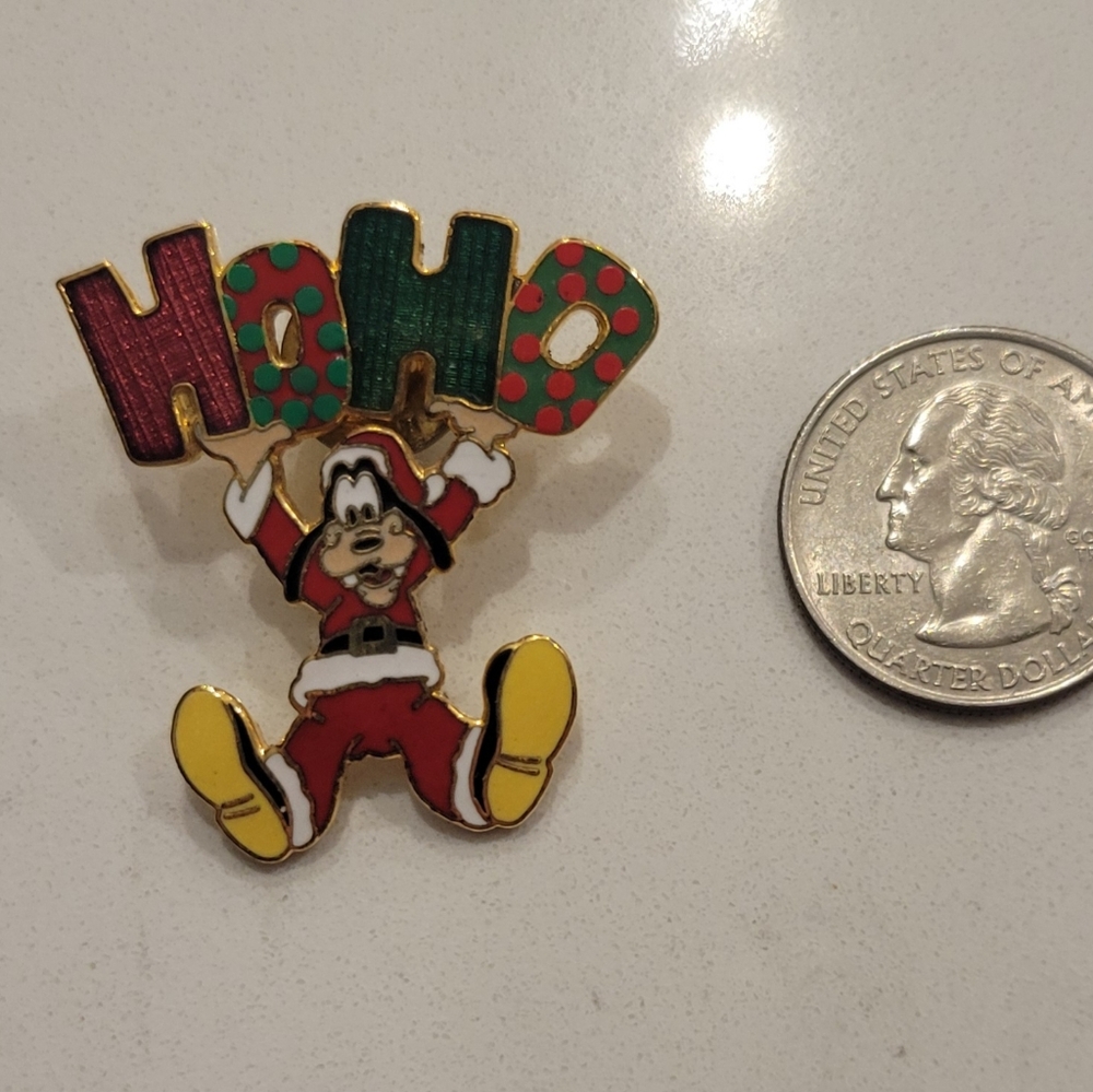 Festive Holiday Pin with Ho Ho Ho Design